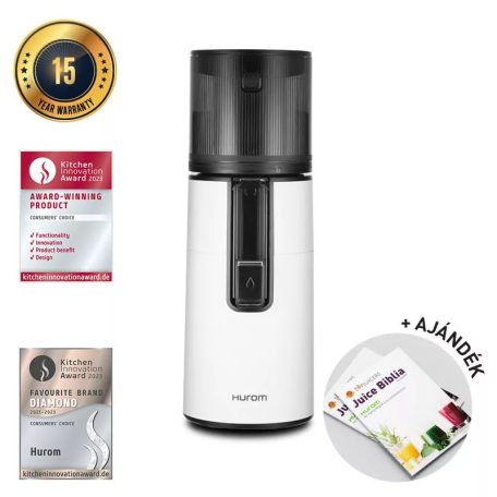 Hurom H400 Slow Juicer /fehér/ + Juice Biblia